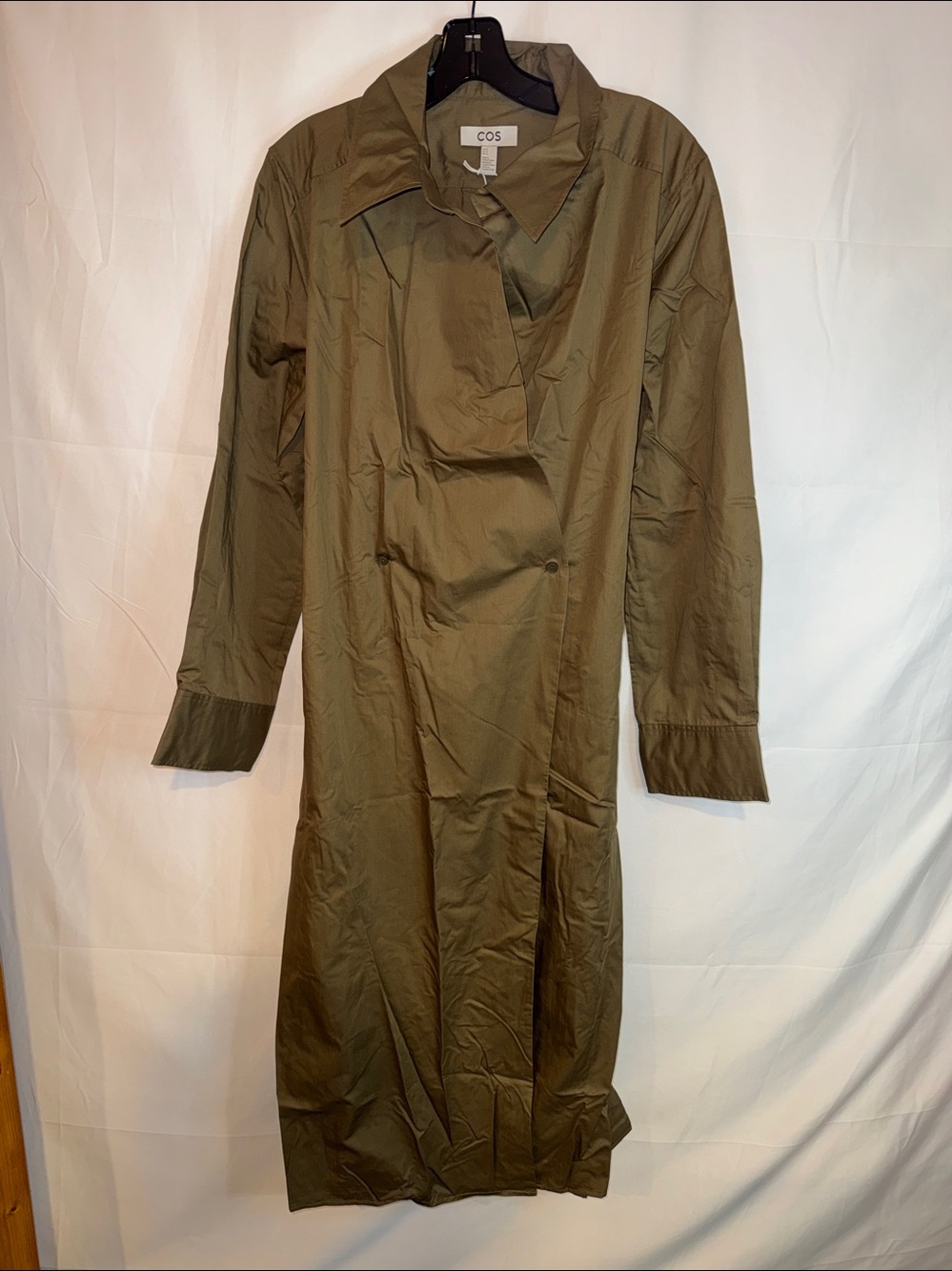 COS Double-Breasted Midi Shirt Dress